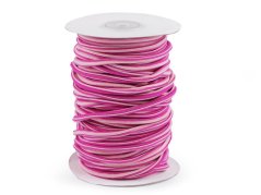 Pruženka oděvní do mikin/kapucí 5 mm růžovofialová