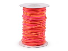 Pruženka oděvní do mikin/kapucí 5 mm růžová neon