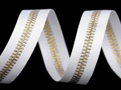 Lampas s lurexem 20 mm imitace zipu 1