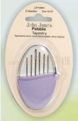 Jehly ruční Pebble 18/24 vyšív.tupé